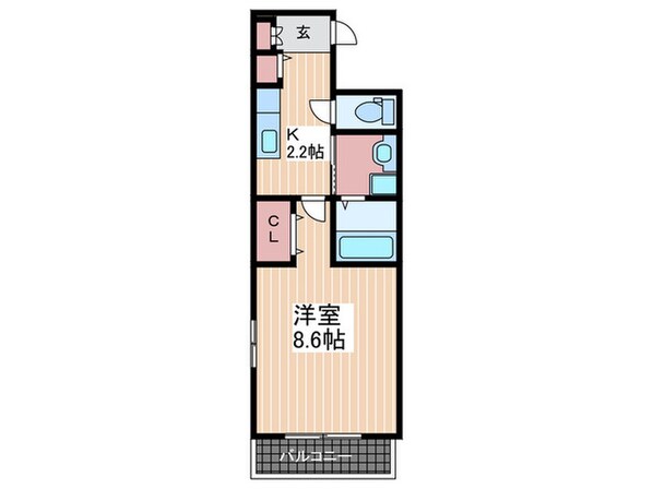 セブンコート長束駅前　Ｂ棟の物件間取画像